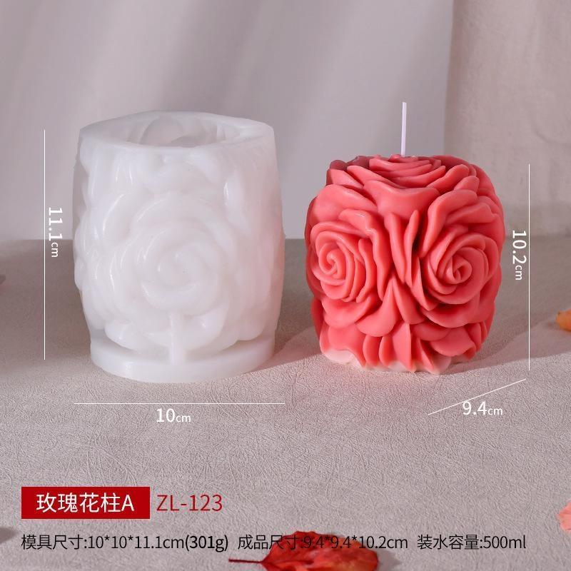 Stylish Aromatherapy Candle Silicone Mold DIY Handmade Wedding Gift Aromatherapy Expansion Stone Mold
