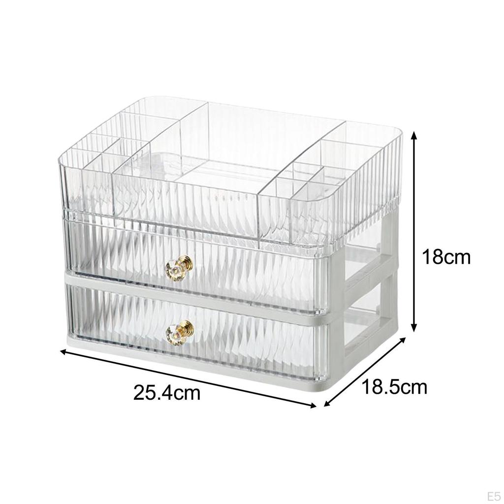 Kosmetikbox Tragbarer Hautpflegehalter Kosmetik-Display-Case Aufbewahrung für Schminktisch