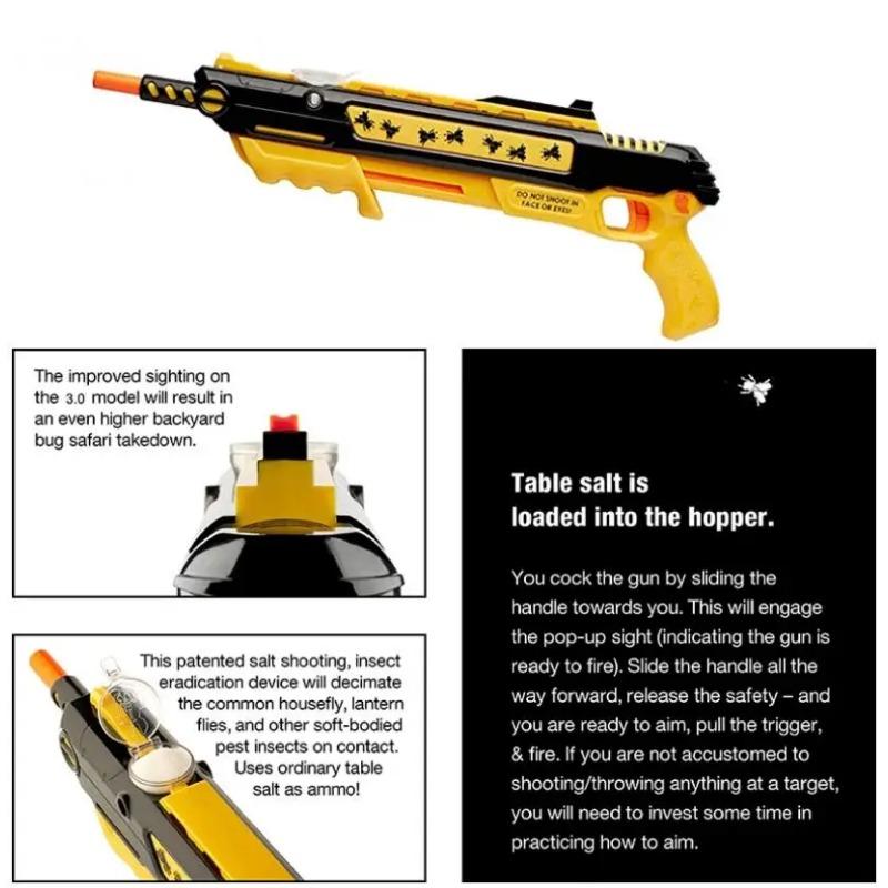 Reverse Yellow Bug A Salt Gun  Child Toy Adult Toy Soft Bullet Eliminate Mosquitoes And Flie