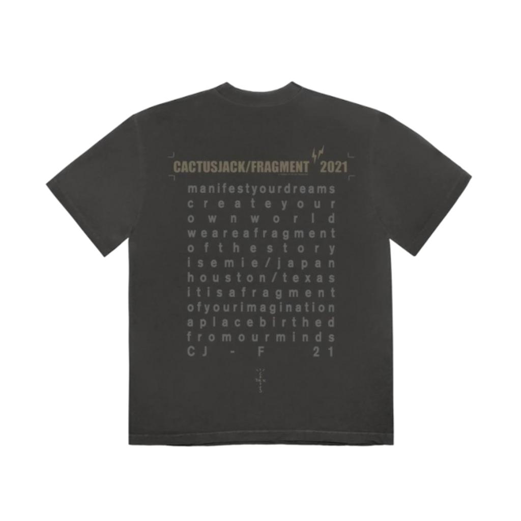 T-shirt Travis Scott Cactus Jack for Fragment Create Black