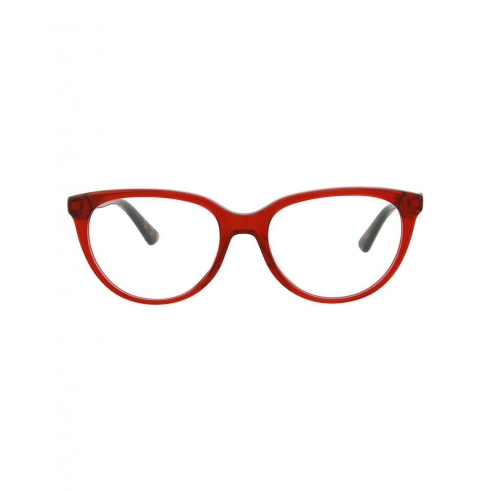 

McQ Alexander McQueen Cat Eye Frame Acetate Optical Frames burgundy avana transparent