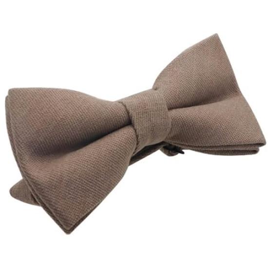 [Bowties.jp] Hellbraune einfarbige Fliege, leicht zu tragender Typ bd413