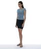 PARTIMENTO WOMEN Numbering Asymmetrical Layered Top_Blue Gray