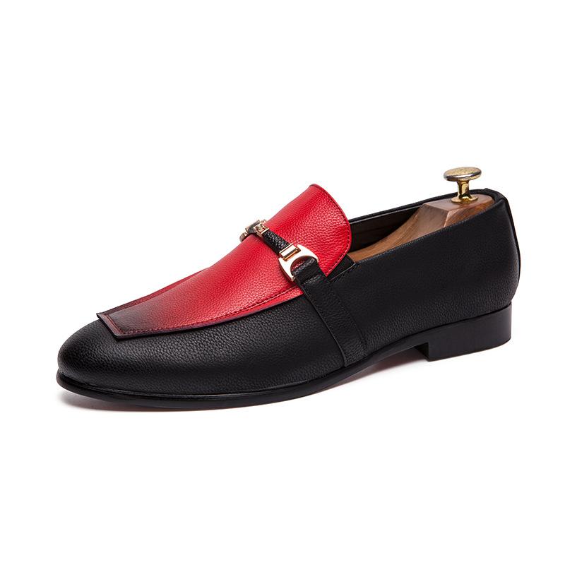 Dress pointed lazy shoes British young hairstylist small leather shoes