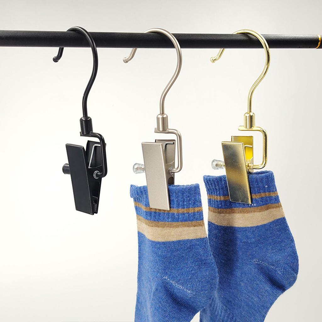 Wäscheklammern Wäscheklammern mit Aufhängehaken Tragbare Bügel Hosenbügel Kleiderschrank Wäsche-Organizer Platzsparer für Schrank