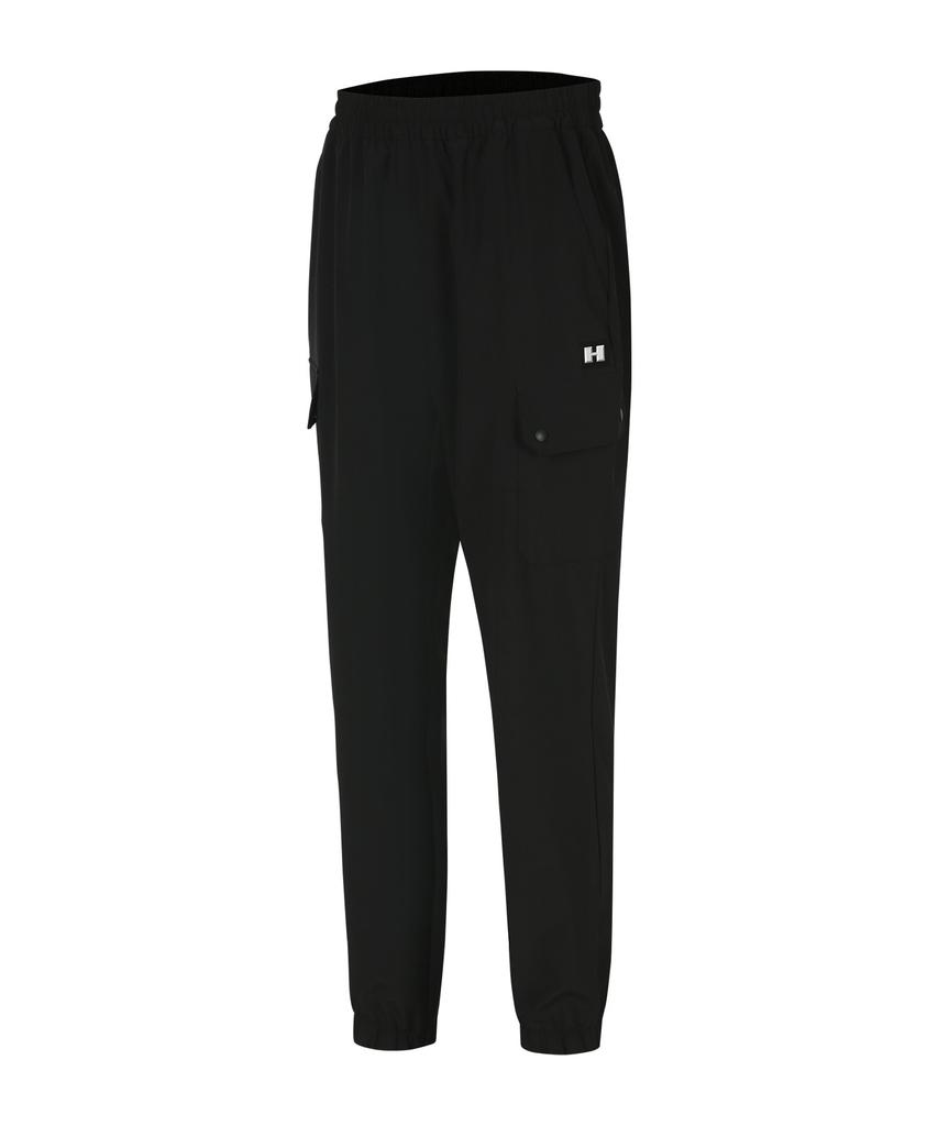 HUMMER H2 Woven Tech Elastic Banding Jogger Pants Black