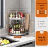 3-Tier Rotatable 304 Stainless Steel Kitchen Seasoning Rack