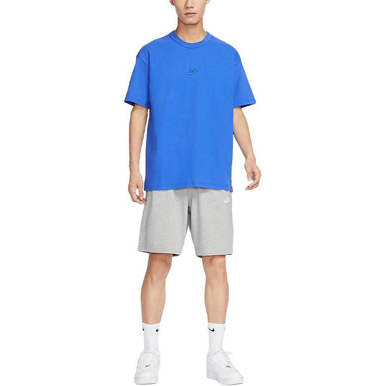 Nike T-shirt Premium Essentials a Manica Corta con Vestibilità Larga e Maniche Raglan Top da Uomo Blu Reale DO7393-480