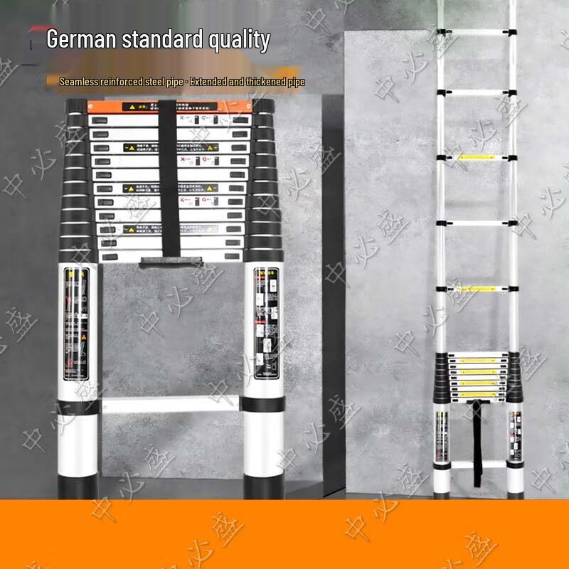 Heavy-Duty Stainless Steel Foldable Multi-Purpose Ladder