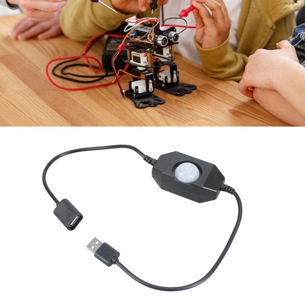 5V USB Power PIR Motion Sensors Switches Easy Installation PIR Motion Detector Switches for LED Strips Night Light