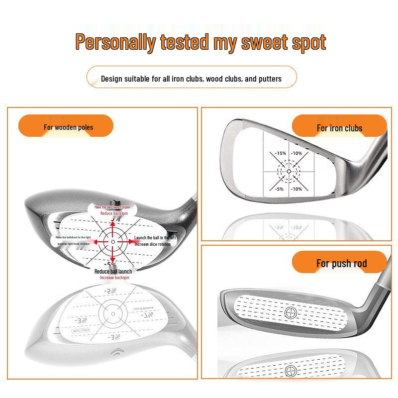 Golf Impact Marking Stickers for Club Training