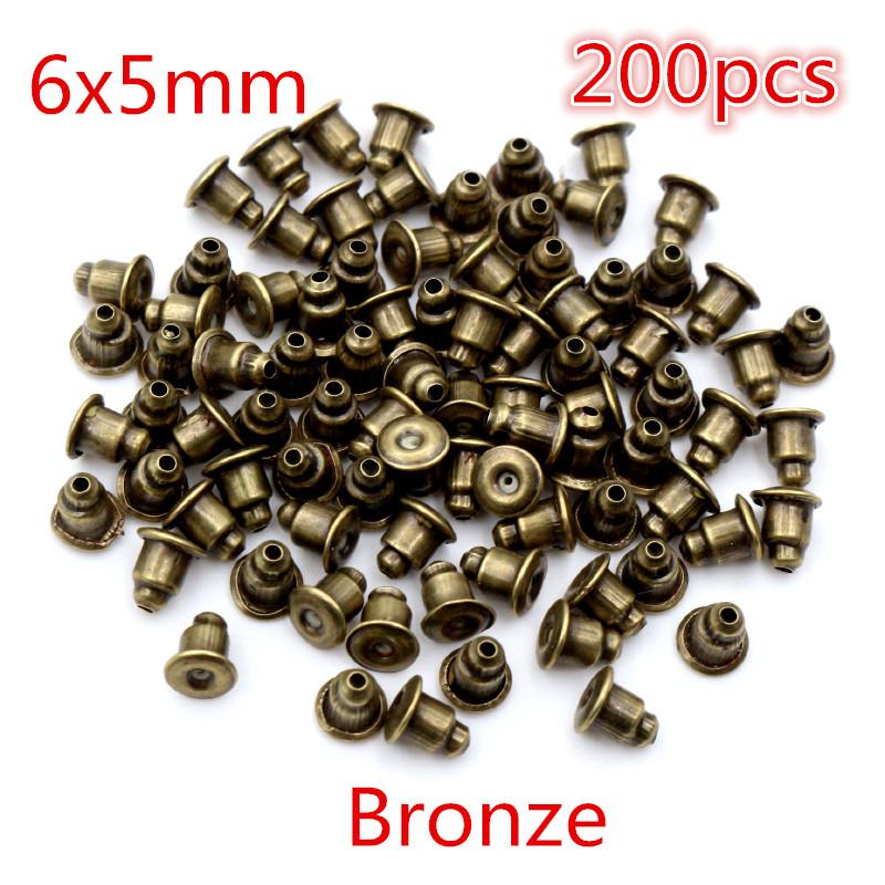 Multi-colors Metal and Plastic Earring Back Plug Cap Nail Accessories Anti-allergic Anti-inflammatory DIY Jewelry Accessories