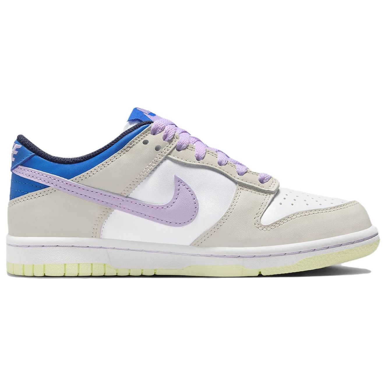 Nike Dunk Low GS Khaki Blue Pink Детские кроссовки Коричневый светло-оревово-коричневый — фото 2