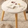 Round Coffee Table - Small, Stylish, Minimalist Side Table for Home, Balcony, or Sofa.