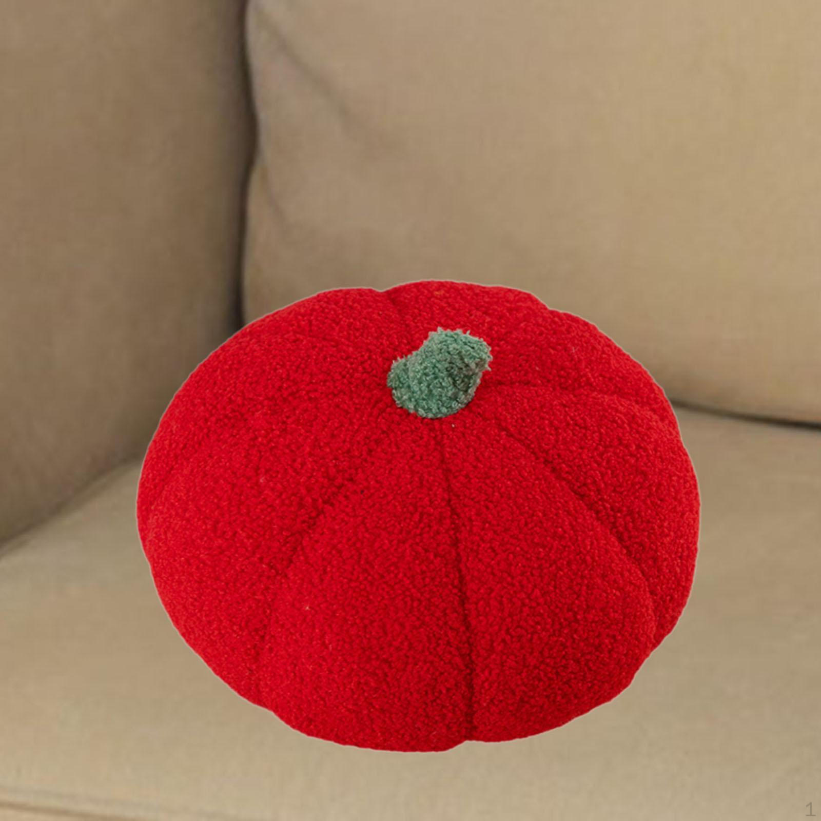 

Уютная подушка-тыква для осеннего декора красный