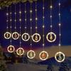 Christmas Decoration Atmosphere Lights Star Christmas Tree Round Colorful Curtain Lights Surprise Party Hotel Creative Decoration Lights