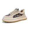 Fashion luxury Men's baseball shoes Platform Leather letter waterproof Male sneakers comfort non-slip Running shoes