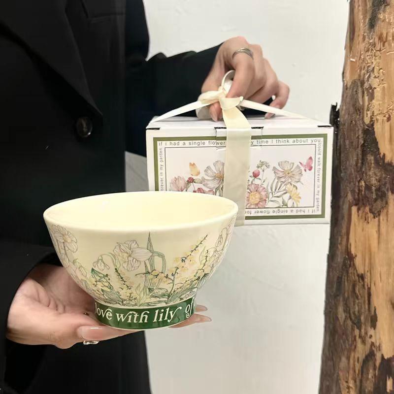 

Nordic Creative Purple Gesang Flower Ceramic Portable Fruit Basket Premium Sense Coffee Table Fruit Plate Dried Fruit Storage Dim Sum Plate 370ml