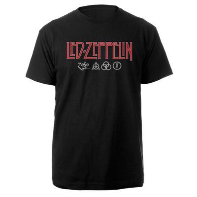 Led Zeppelin Unisex T-Shirt Logo and Symbols Unisex T-Shirt