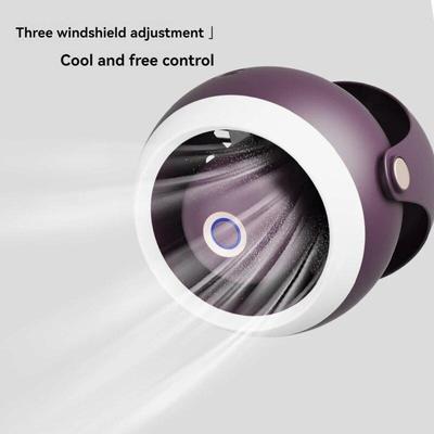 Wall Mounted Desktop Turbo Fan Outdoor Night Light Small Fan Portable USB Rechargeable Lighting Electric Fan