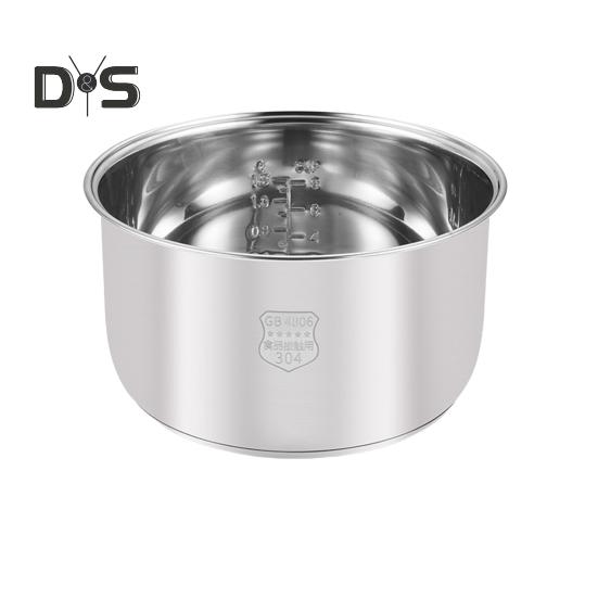 

Сменная вставка для внутренней кастрюли из нержавеющей стали для рисоварки, полированная поверхность для пищевых продуктов, легкоочищаемая внутренняя кастрюля, кухонный аксессуар S