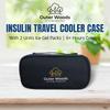 Outer Woods Insulin Cooler Travel Case with 2 Ice Gel Packs | Portable Insulin Carrier Bag for Diabetics | Keeps Insulin Cool for 6-8 Hours | Com