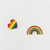 Geometric Arc Colorful Rainbow Stripe Creative Brooch for Women Brooches Pin Badges Alloy Backpack Icons Girls Jewelry Gift