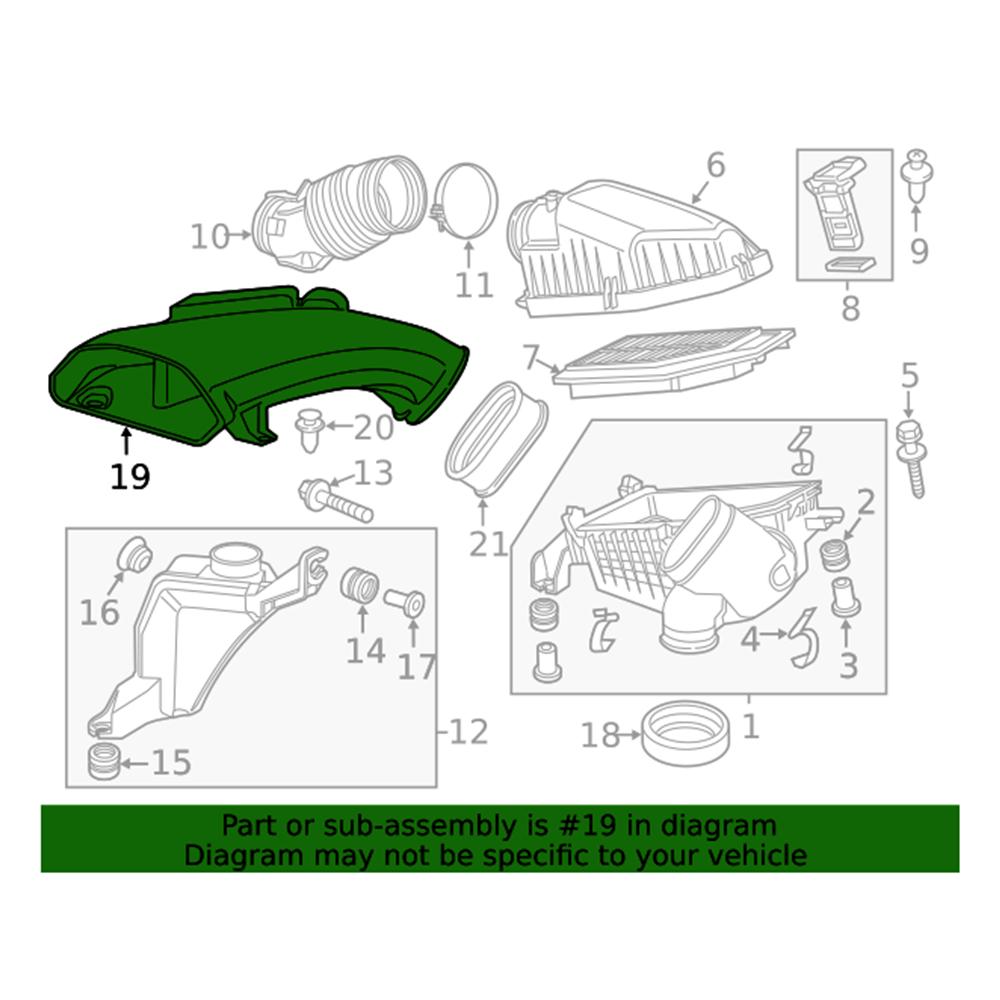 For Honda Engine Air Intake Resonator 17243-RV0-A00