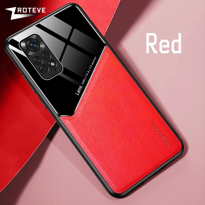 For Redmi Note11 Zroteve PU Leather Car Magnetic Hard PC Cover For Xiaomi Redmi Note 11 S 11S 12S 12 Pro Plus Xiomi Note12 Case