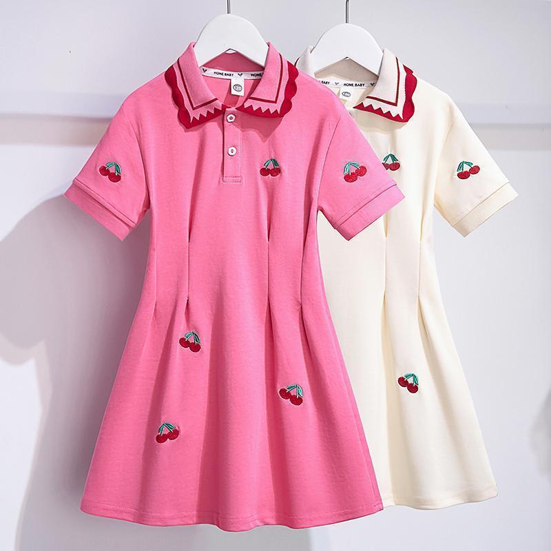 Girls Summer Stylish Polo Dress Casual and Fashionable for Kids