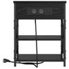 Nightstand with Shelf 2 Pcs Black Oak Effect 41 X 31 X 51 Cm