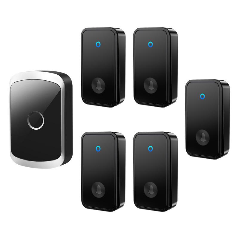 Smart, Self-Powered Wireless Doorbell with Ultra-Long Range and Five-to-One Calling, Battery-Free