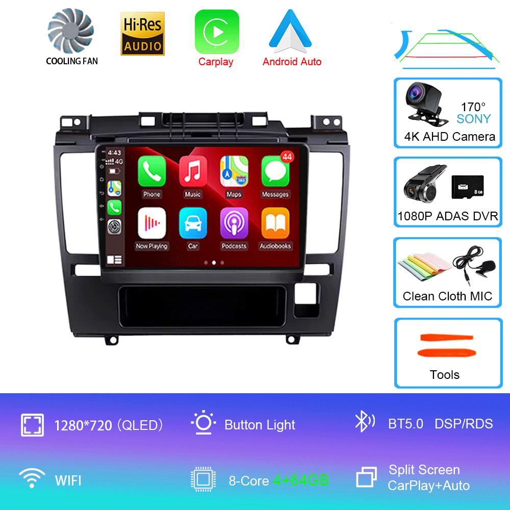 Android 14 Car Radio For Nissan Tiida 2005-2010 Multimedia Video Player Stereo GPS Navigation Carplay Andorid Auto 5G WIFI DSP