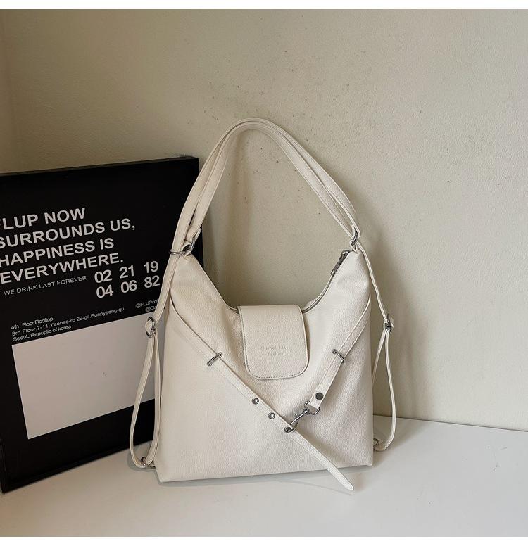 

2025 spring new simple and versatile backpack Korean version niche design shoulder bag high-end fashion tote bag