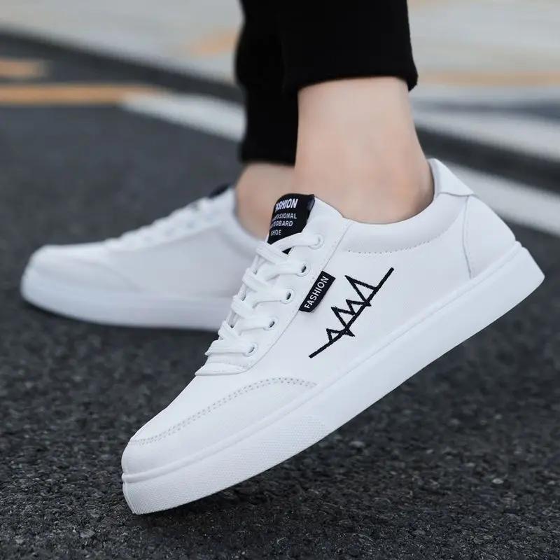 Sneakers Korean Style Round Toe Male Shoe Office Luxury Sale Cheap Liquidation Comfortable In Promotion Work Men's Casual Shoes