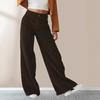 Europäisch-Amerikanisch Herbst Winter Neuer Stil Fließende High-Waist Schlanke Lässige Gerade Hose für Damen