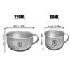 Titanium Alloy Camping Water Cup Portable Tea Coffee Cup Safe Antibacterial Water Bottle For Camping Mountaineering