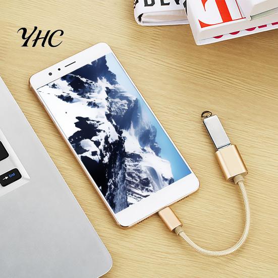 OTG Converter Cable Quick Transmission Stable Output Universal Mini Plug Play USB Type-C Micro Adapter for Laptop Compact