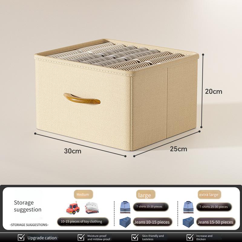 New Storage Box for Household Wardrobes Layered Organizing Boxes for Clothes and Pants Fabric Drawer Style Folding Storage Box 2400₽