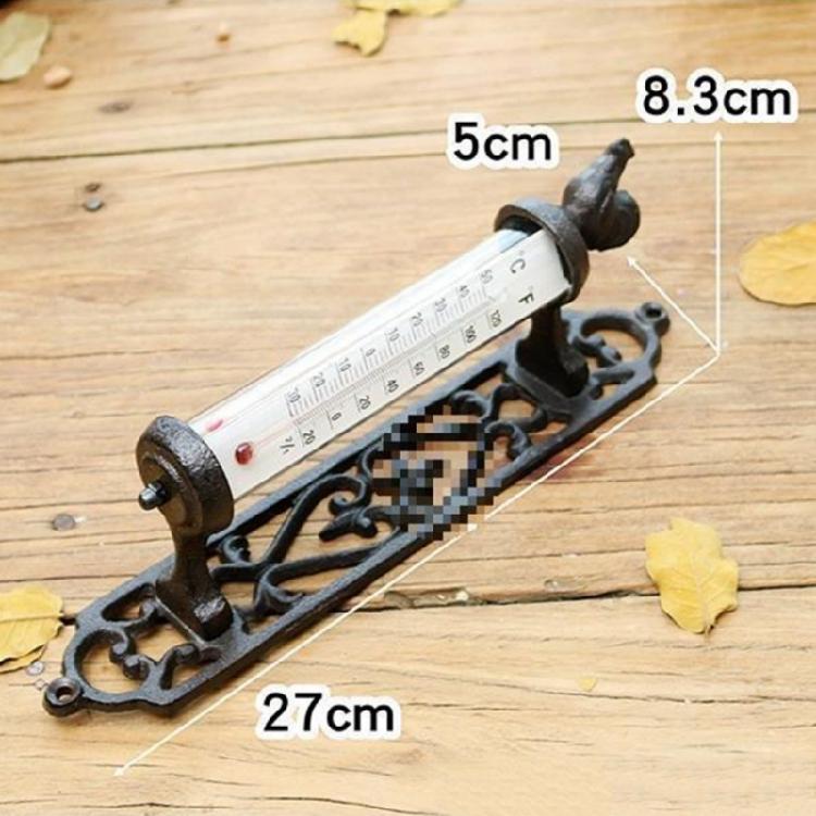 Rust Resistant Retro Temperature Display Weather Monitoring Device Metal Temperature Gauges Tool for Various Locations