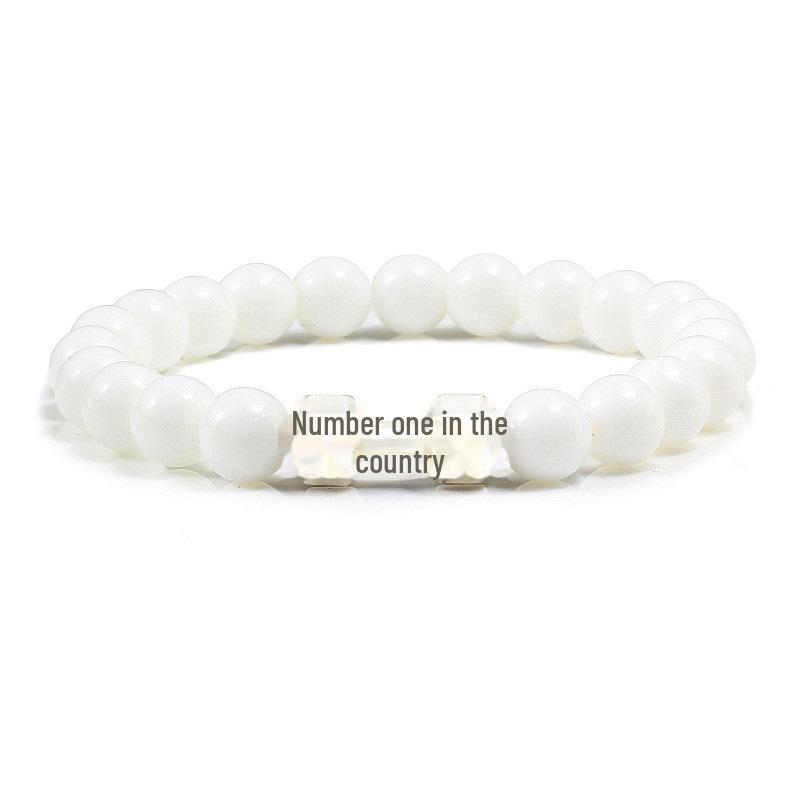 Men's Black Alloy Barbell Bracelet with Turquoise Beads