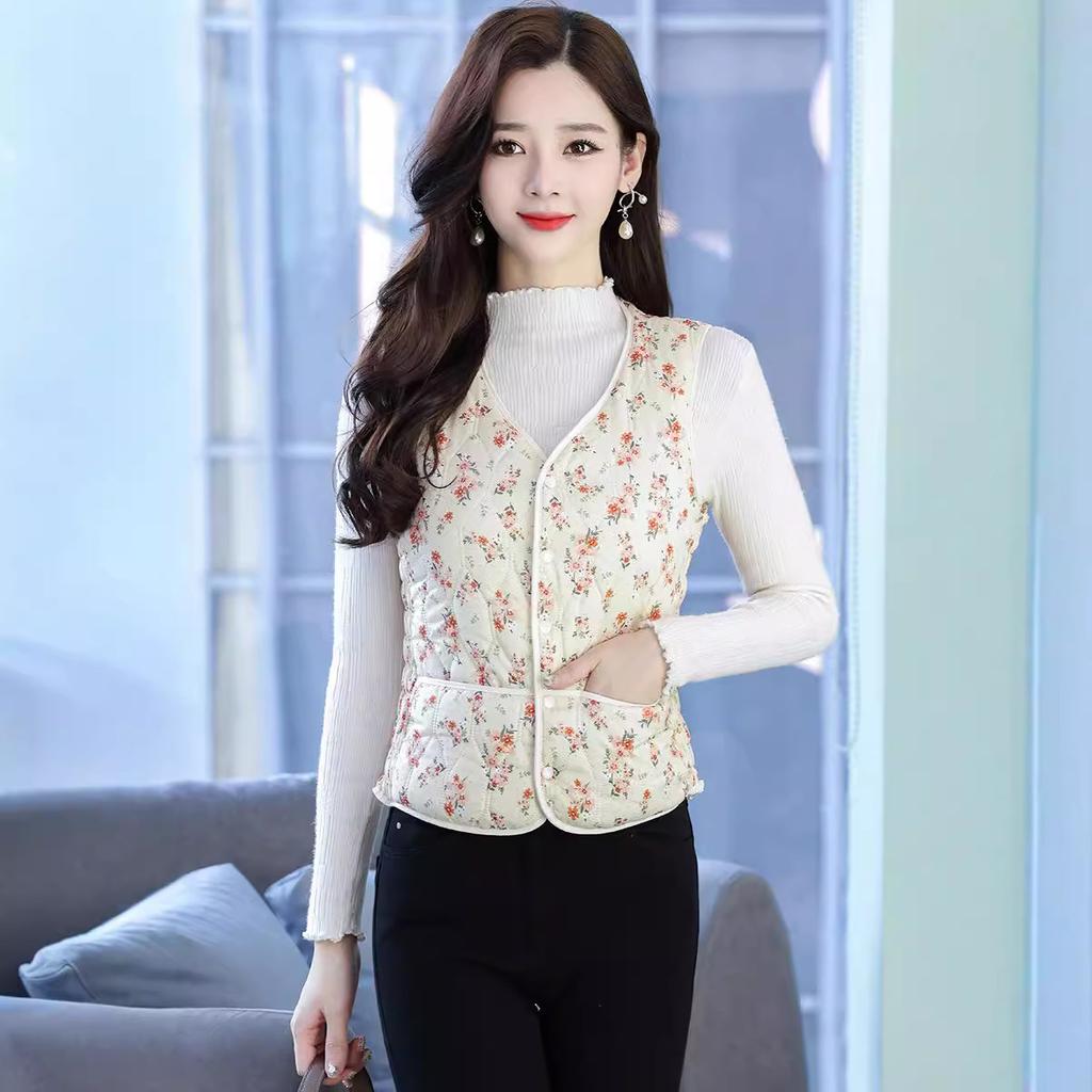 Zima nowa moda podszewka luźna dopasowana puchowa bawełniana odzież kamizelka damska pogrubiona bawełniana kurtka modna