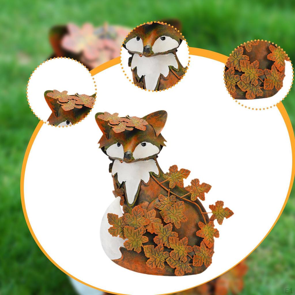 Statue Iron Sculpture Weatherproof Outdoor Decoration Lawn Ornament for Easter Balcony Outside