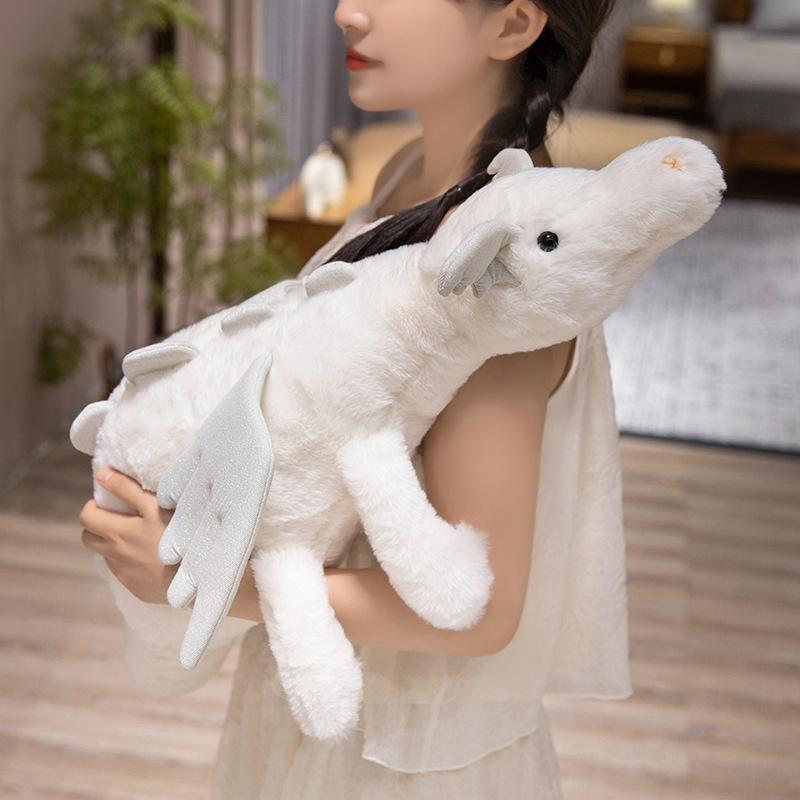 Dex Dragon Douglas Dinosaur Plush Toy Snow Dragon White Dragon Doll