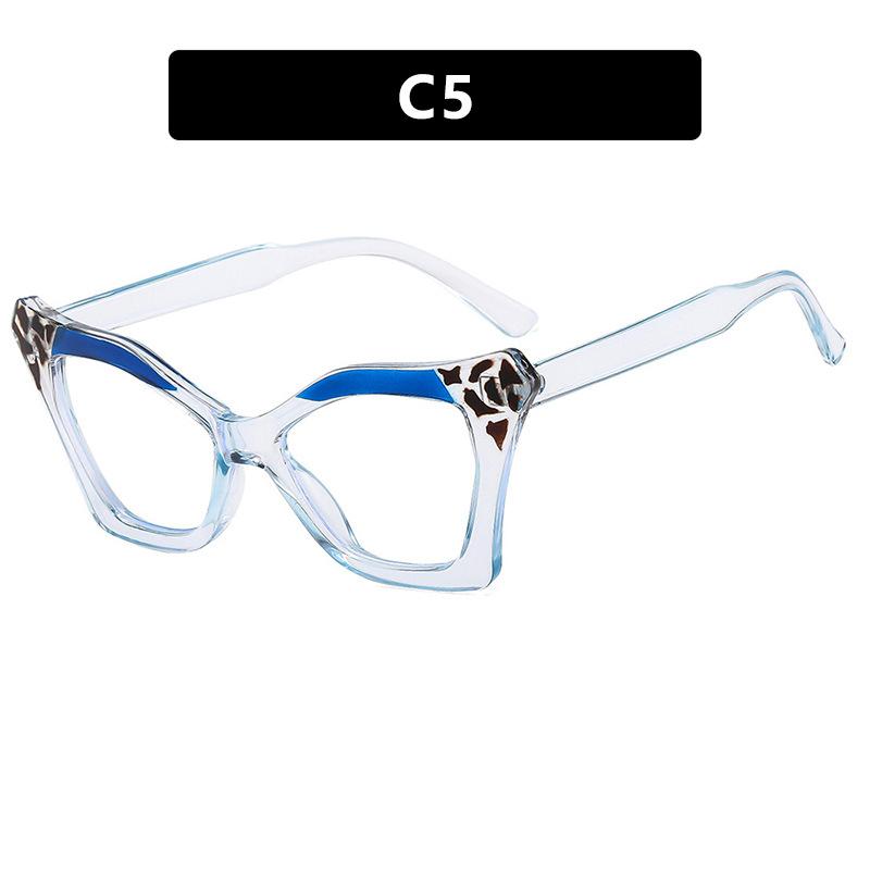 

Fashion Trendy Cat Eye Plain Glasses Unisex Ladies Blue Light Blocking Eyewear Trendy Luxury Brand Design Candy Color Eyeglasses