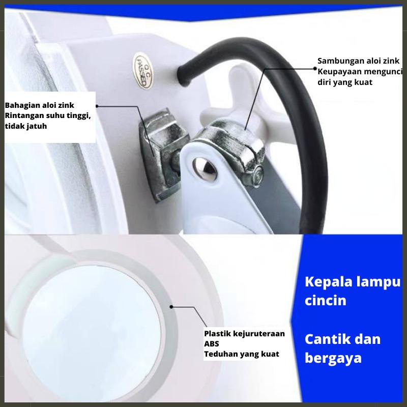 8X Diopter LED Specialist Magnifying Floor Lamp  Dentist Beauty Salon Magnifier Glass Stand Light