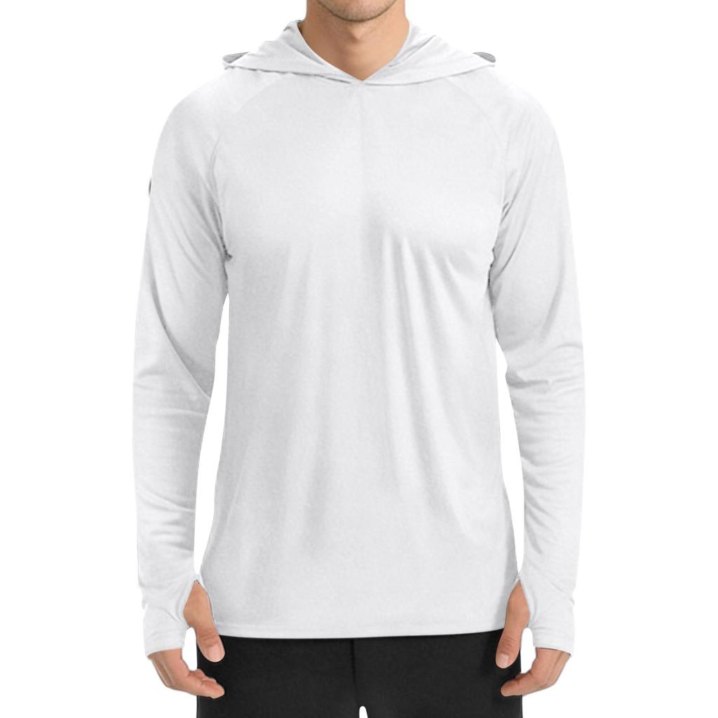 Men's Sun Shirt: Quick-Dry Long-Sleeve Hooded Sweatshirt / Quick-Dry Fishing Shirt