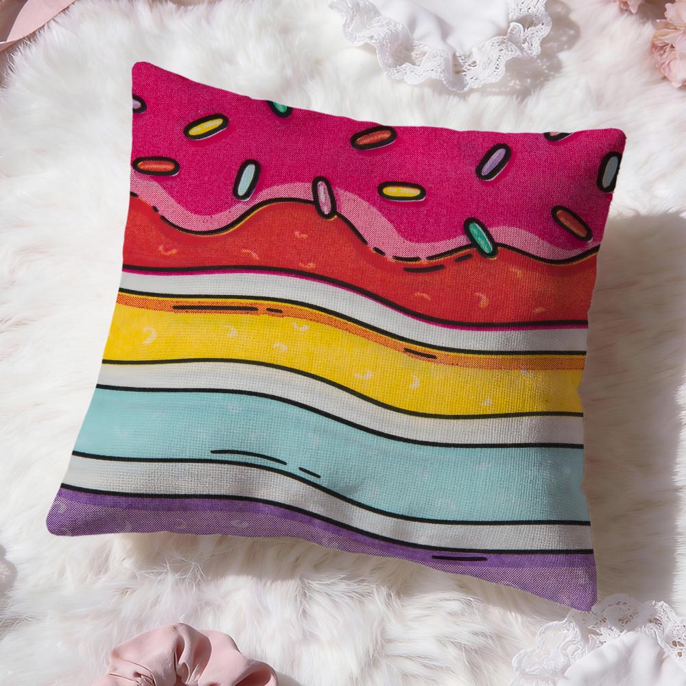 Artistic Background Patterns Cushion Cover Premium Comfort Reversible Pillow Cove Two In One Design for Any Room Car Interior