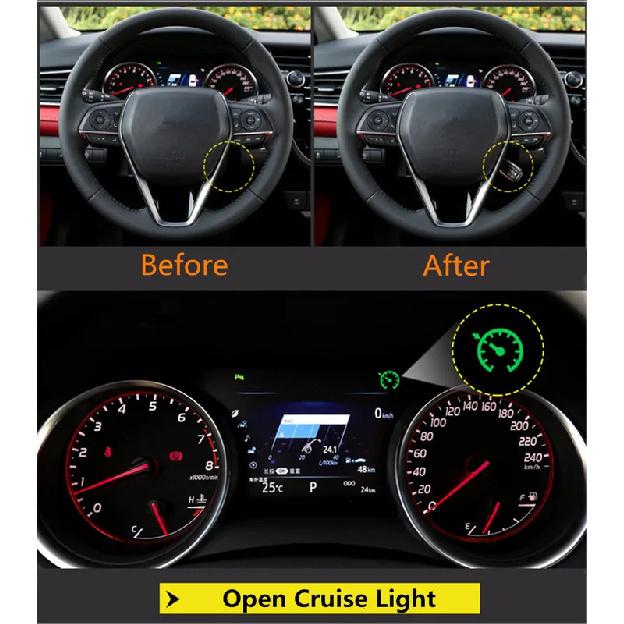 New LED Blue Bag Cruise Control Switch For Toyota Verso Corolla Camry Yaris Hybrid Avensis 84632-34011 84632-34017