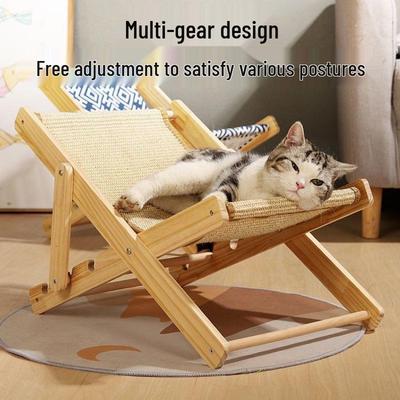 Cama Universal para Gatos de Cuatro Estaciones: Sillón, Hamaca, Rascador y Mecedora